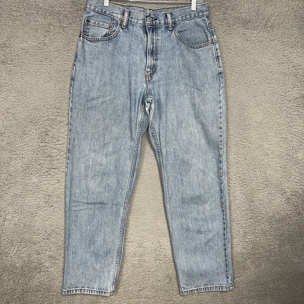 VTG Levis 550 Jeans Men 33x30 (31x27) Blue Stone Wash Denim Straight Relaxed 90s